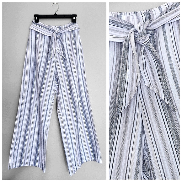BeachLunchLounge Wide Leg Linen Pants - Picture 2 of 6